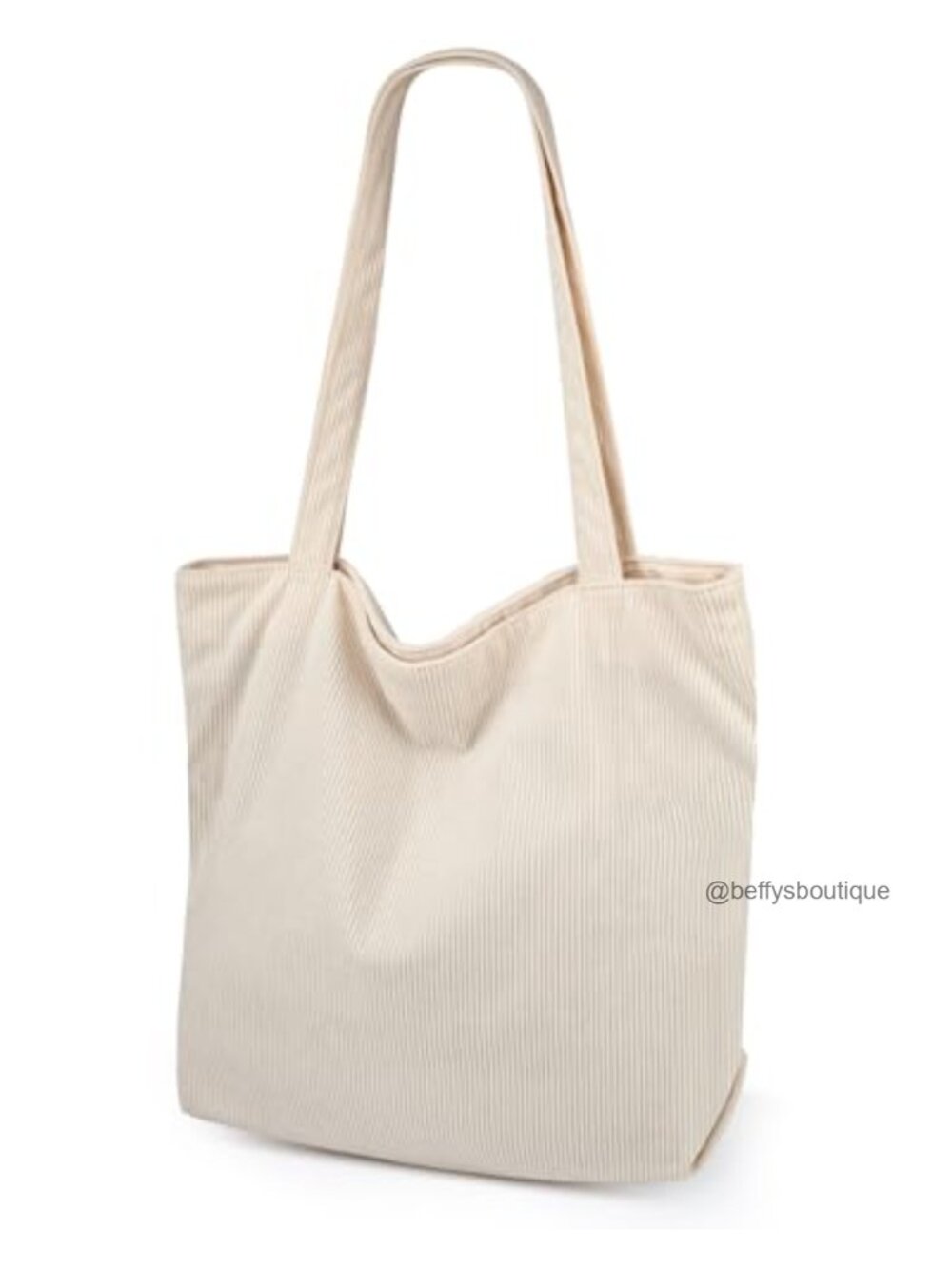 Corduroy Tote Bag for Women Hobo Shoulder Handbag with Zipper